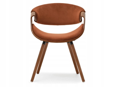 Стілець Mebel-Partner, коричневий велюр, 1 шт.