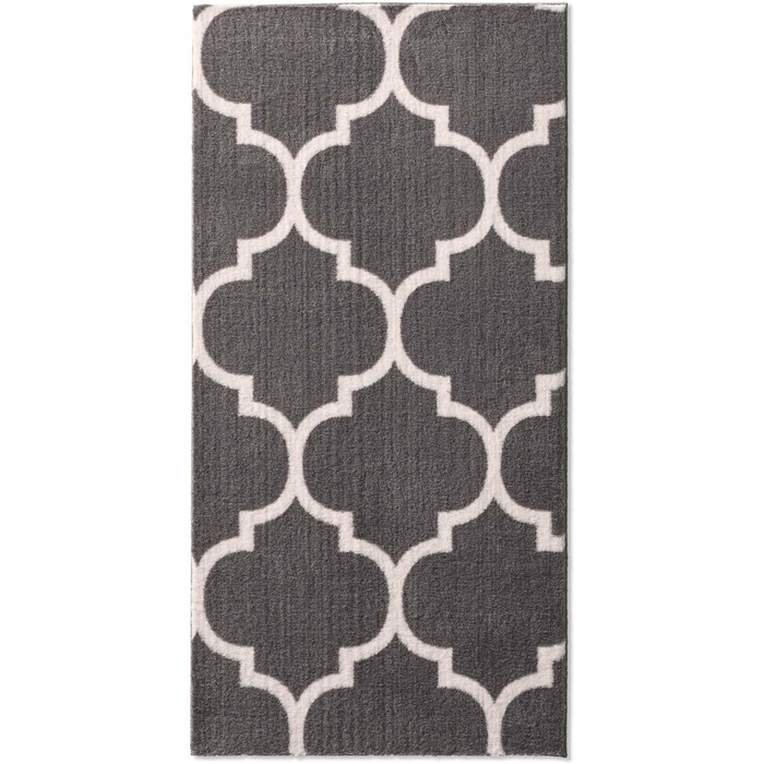 Килимок для ванної Taracarpet Florentiner, темно-сірий, 60x120 см, машинне прання