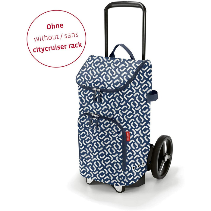 Сумка для покупок Reisenthel Citycruiser, сіро-синя, 25 кг, сумісна з багажником, міцне дно
