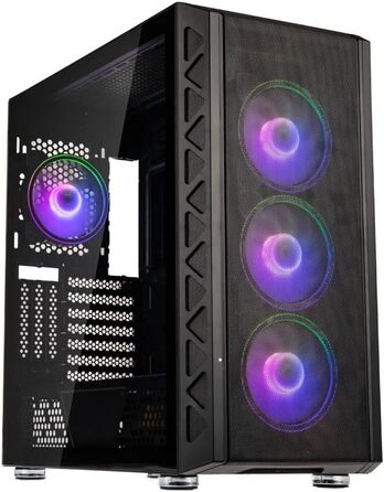 Корпус для ПК Kolink Citadel Mesh ARGB, Midi-Tower, E-ATX, з підсвіткою RGB, загартоване скло, вентилятори, комп'ютерний корпус