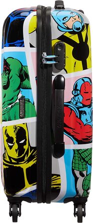 Середня валіза American Tourister Marvel Legends Spinner 65 см, 62,5 л, мультиколор (Marvel Pop Art), для подорожей