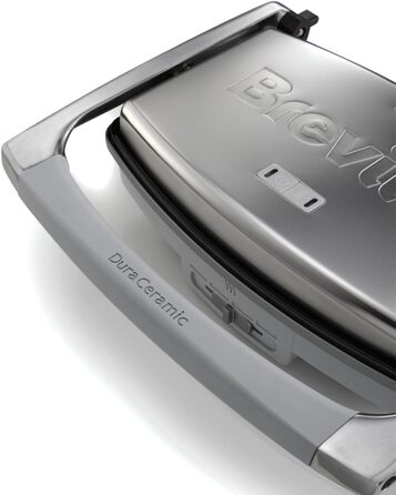 Сендвічниця Breville DuraCeramic для 2 тостів, паніні, нержавіюча сталь, кафе-стиль