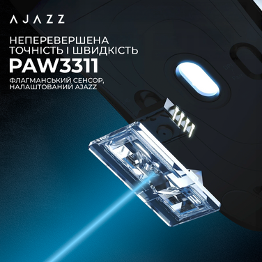 Бездротова миша Ajazz x Nacodex NJ08 MC White (NJ08-MC-W)