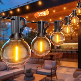 Гірлянда світлодіодна вулична 45.7м 150 LED, 24V для декору, саду, весілля, тераси, кімнати