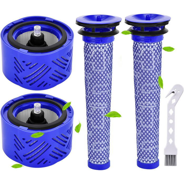 Комплект із 2 фільтрів Rebirthcare для пилососа Dyson V6 Animal Pro/Total Clean/Absolute/Slim/Motorhead/Trigger Plus, змінний моторний фільтр для Dyson V6