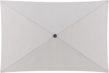 Садова парасолька Doppler Rethink 180x120 см, прямокутна, похила, світло-сіра — для балкона та тераси, екологічна, з чохлом