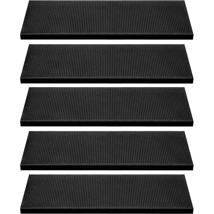 Килимки для сходів BigDean 5 шт 75x25 см чорні