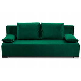 Диван BIRD Meble Ecco Deluxe, 195 x 85 см, оббивка тканина, зелений