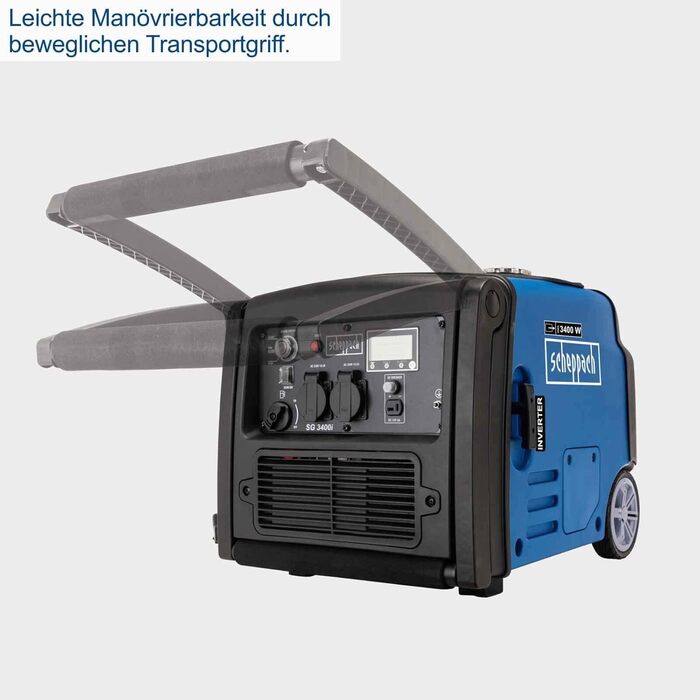 Генератор інверторний бензиновий Scheppach SG3400i - 2000W, 230V, USB, 64dB