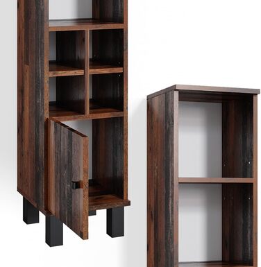 Висока шафа Vicco Fynn, дуб рустикальний, 30x130,6 см, з малою дверцятами