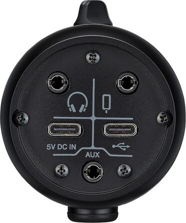Yamaha AG01 USB-мікрофон для стрімінгу, конденсаторний, високоякісний звук, для Windows, Mac, iOS, Android, чорний