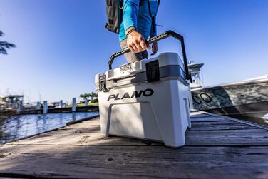 Термоконтейнер Plano Frost 21 л з кошиком, білий/чорний, ізоляційний бокс для льоду для кемпінгу, риболовлі, пікніка