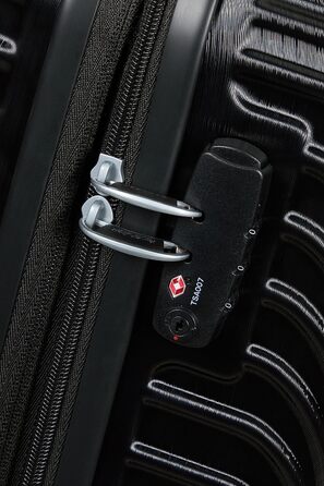 Дорожня валіза American Tourister Mickey Clouds, розмір S, розширювана, 55 см, 38/45 л, чорна з принтом Міккі Мауса, ручна поклажа, на колесах