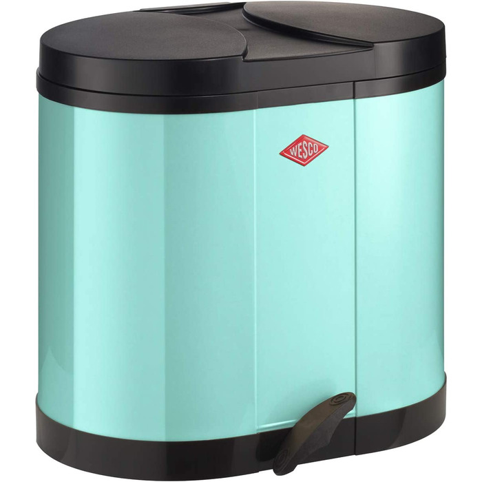 Сортувальник для сміття Wesco Öko-Sammler 170, 2×15 л, м'ятний колір