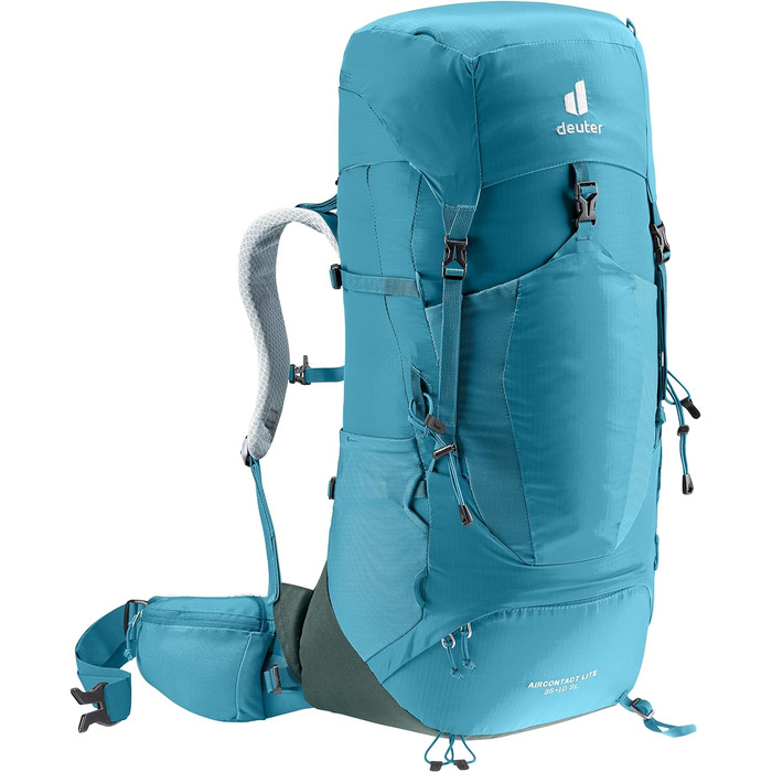 Рюкзак для трекінгу Deuter Aircontact Lite 35+10 SL для жінок, легкий, Lagoon-ivy, 35+10 л