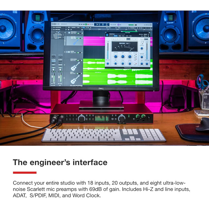 Focusrite Scarlett 4i4 3rd Gen USB Аудіоінтерфейс для гітаристів, вокалістів та продюсерів + ПО