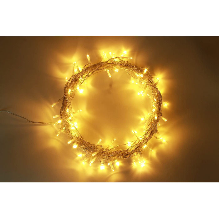 Світлодіодна гірлянда Gresonic 300 LED, тепле біле світло, для вулиці та приміщення, з електричним живленням і штекером, для саду, весілля, Різдва, вечірки