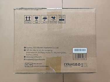 Пилосос для матраців JIGOO S300 Pro з UV-лампою, датчиком пилових кліщів і LED-дисплеєм, 500 Вт, для алергіків, ефективне видалення алергенів з матраців, ліжок і диванів