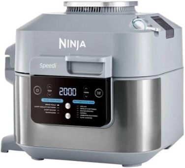 Фритюрниця повітряна Ninja ON400DE, 5,7 л, 1760 Вт, сіра, окрема, аерофритюрниця
