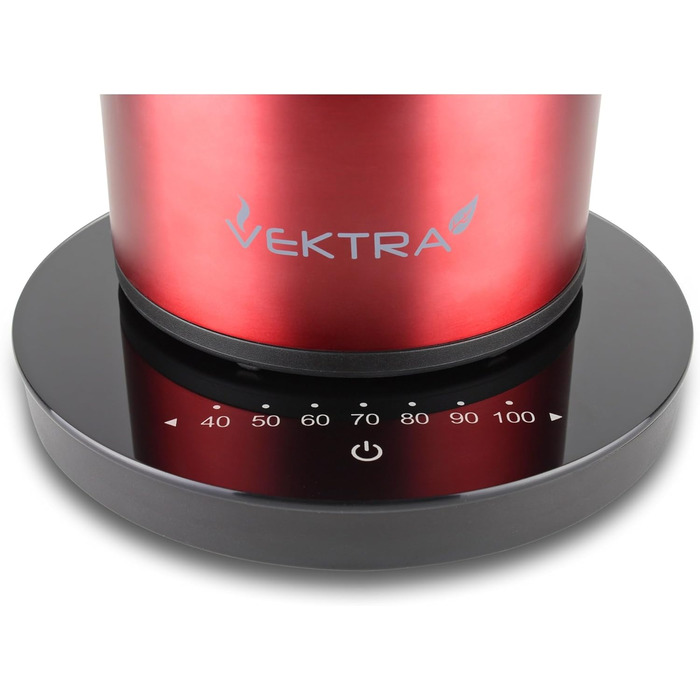Електрочайник Vektra VEK-1504 з вакуумною ізоляцією, температурним контролем, 1,5 л, нержавіюча сталь, подвійні стінки, термос 2-в-1, BPA-free, металево-чорний, EU-вилка