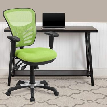 Офісне крісло Flash Furniture, піна, зелений, 68.6x64.8x112.4 см