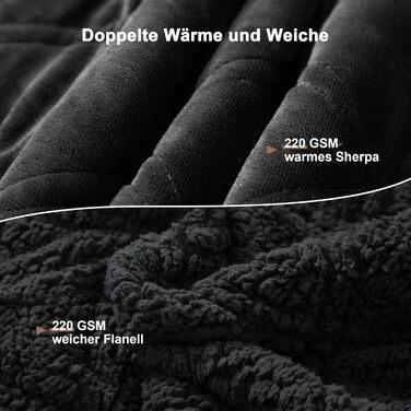 Обважнююча ковдра Winthome для глибокого сну та антистресу, 135x200 см, 9 кг, сіра