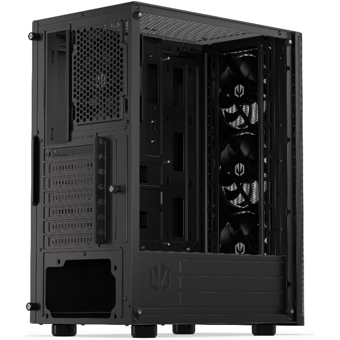 Корпус для ПК ENDORFY Ventum 200 Air ATX з 4 вентиляторами 120 мм, загартоване скло, mesh-панель, компактний, широка сумісність з охолодженням, EY2A002