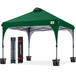 Павільйон садовий ABCCANOPY водонепроникний 3x3м, зелений Waldgrün, з сумкою для транспортування та комплектом кріплення