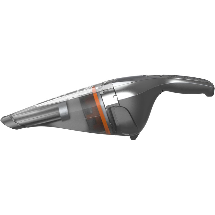 Ручний пилосос BLACK+DECKER Dustbuster 7.2V, акумуляторний, EasyGrip, хром/титан, 385 мл