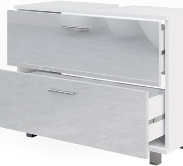 Тумба під умивальник Vicco Ilias, білий глянець, 80.2x60.8 см