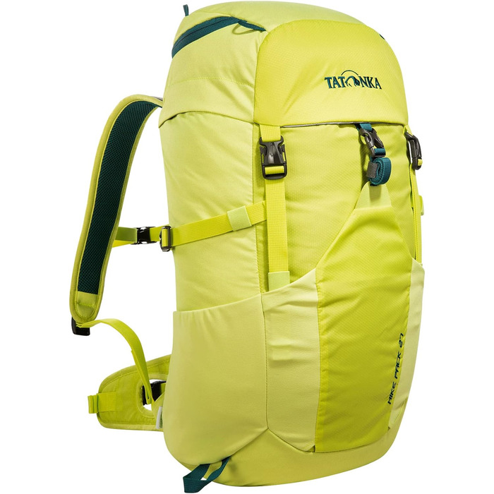 Рюкзак Tatonka Hike Pack 27 л з вентиляцією спини та дощовиком, легкий туристичний рюкзак для жінок і чоловіків, лайм