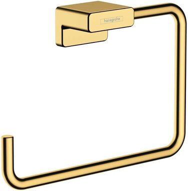 Тримач для рушників Hansgrohe AddStoris, подвійна штанга, приховане кріплення, аксесуари для ванної кімнати, золото (41770000)