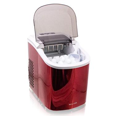 Льодогенератор нержавіюча сталь Ice Maker для дому червоний