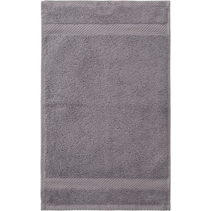 Рушники для рук Luckytowel 50x100 см, 100% бавовна, 600 г/м², Oeko-Tex, набір 8 шт., сірі