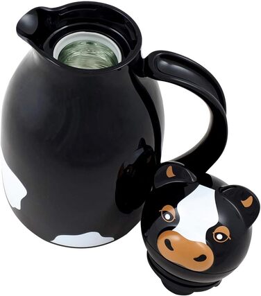 Термос-графін Helios Thermo-Cow, пластик, 1 л, чорний