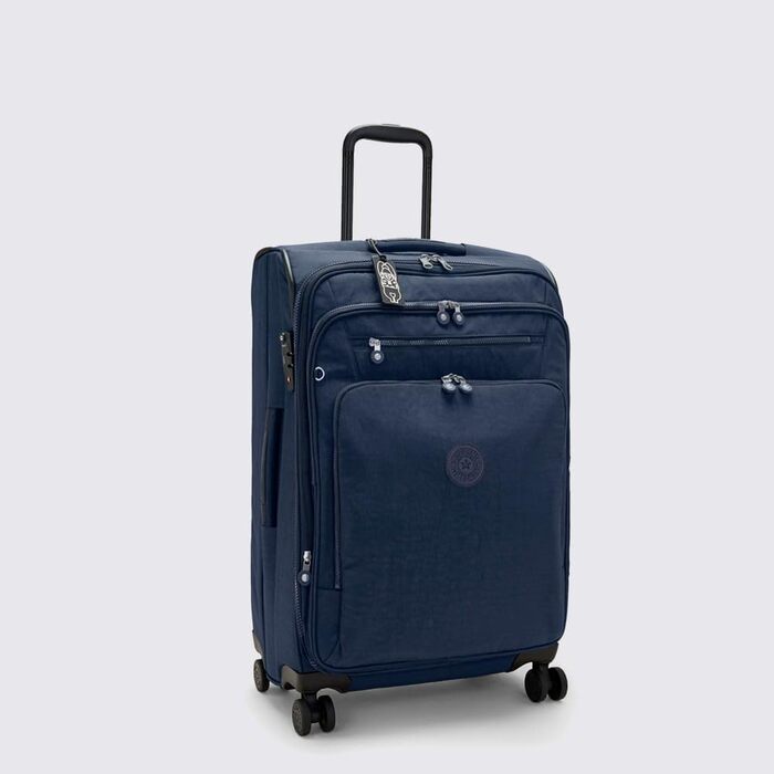 Середня розширювана валіза на колесах Kipling NEW YOURI SPIN M, синя