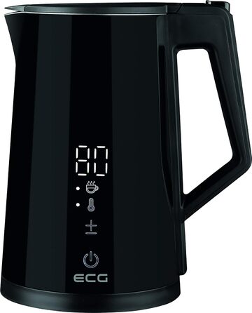 Електрочайник ECG RK 1893 Digitouch Black, 2200 Вт, 1,7 л, LED-дисплей