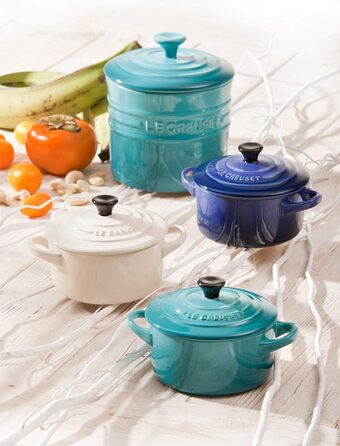 Le Creuset Міні-кокот із кам'яної кераміки, 200 мл, 10x5 см, бірюзовий