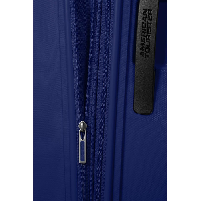 Валіза American Tourister Sunside Spinner M, розширювана, 67.5 см, 72.5/83.5 л, темно-синя, поліпропілен