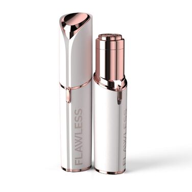 Електричний тример Finishing Touch Flawless Face для видалення жіночого пушкового та обличчяного волосся, безболісний депілятор для чутливої шкіри, жіночий бритва для обличчя, білий, з батарейкою