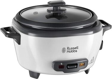 Рисварка електрична Russell Hobbs Mini 0.8л біла: для рису, кіноа, кускусу