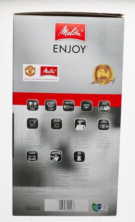 Кавоварка Melitta Enjoy Therm з термокувшином, антикрапельна, 8 чашок, чорна