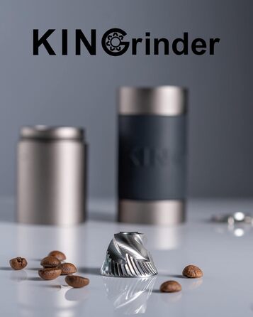 KINGrinder K1 - ручна кавомолка з 140 рівнями помелу для Aeropress, French Press, Drip, Espresso (20-25г)