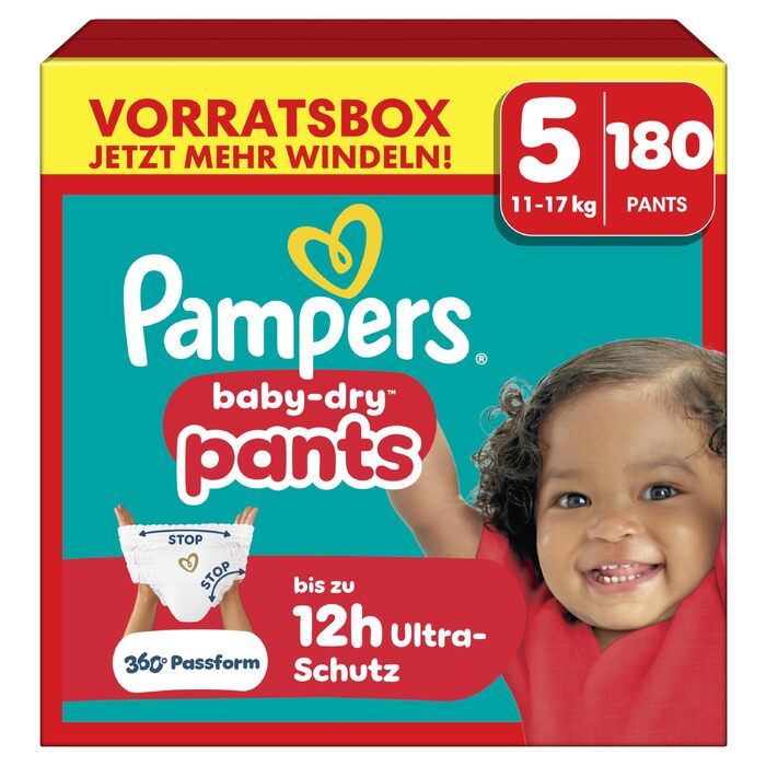 Підгузки-трусики Pampers Baby-Dry Pants розмір 6 (13-19 кг), 138 шт, захист від протікань 360°