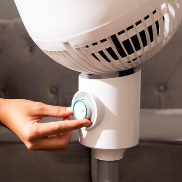 Вентилятор підлоговий Cecotec EnergySilence 900 Cyclone 35 Вт, 9 дюймів, 3 швидкості, білий