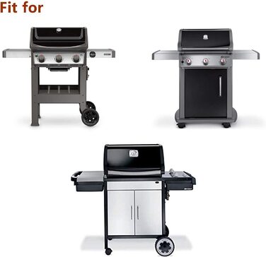 Чохол Onlyfire для гриля Weber Spirit E310/E320/S310/S320, водонепроникний і міцний чохол для газового гриля Weber 7139, серії Spirit II, Spirit 300, Spirit 200 (до 2012), чорний
