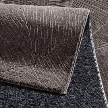 Килимок для ванної кімнати Taracarpet з антиковзаючим покриттям, 80x150 см, зелений з листям