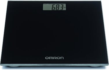 OMRON HN289 електронна вага для людей з великим LCD-дисплеєм, протиковзкими ніжками, ультратонка, чорна