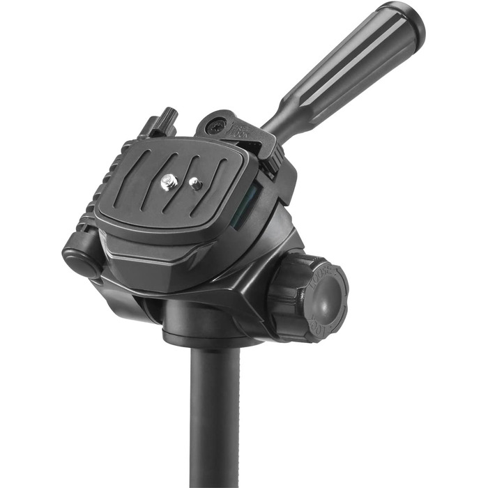 Штатив CULLMANN Alpha 1800 Mobile BT з тримачем для смартфона та Bluetooth-пультом, 140 см, 3D-головка, вантажопідйомність 2 кг, чорний