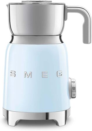 Молокозбивач SMEG MFF11PBEU 50's Style, пастельно-блакитний/чорний